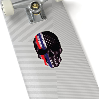 Patriotic Skull Decal