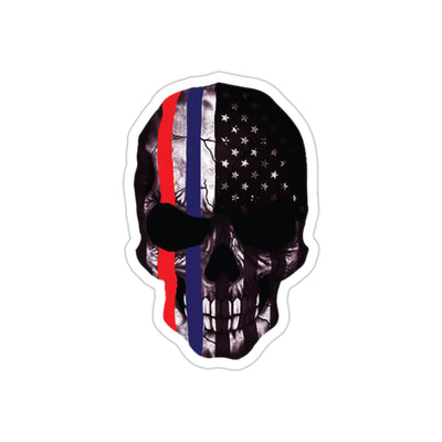 Patriotic Skull Decal