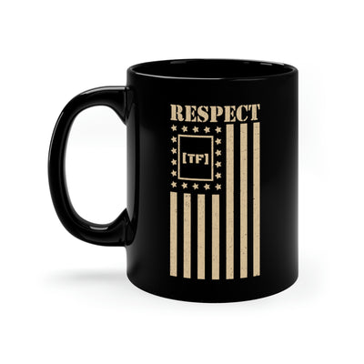 TF Respect - Taza negra de 11 oz
